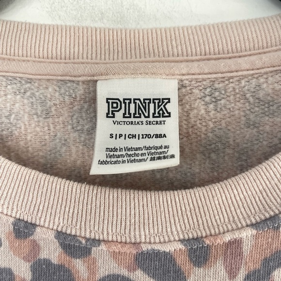 Pink Leopard Print Sweatshirt and Legging Set - S - Picture 4 of 7